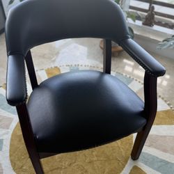 Leather Chair with Arms