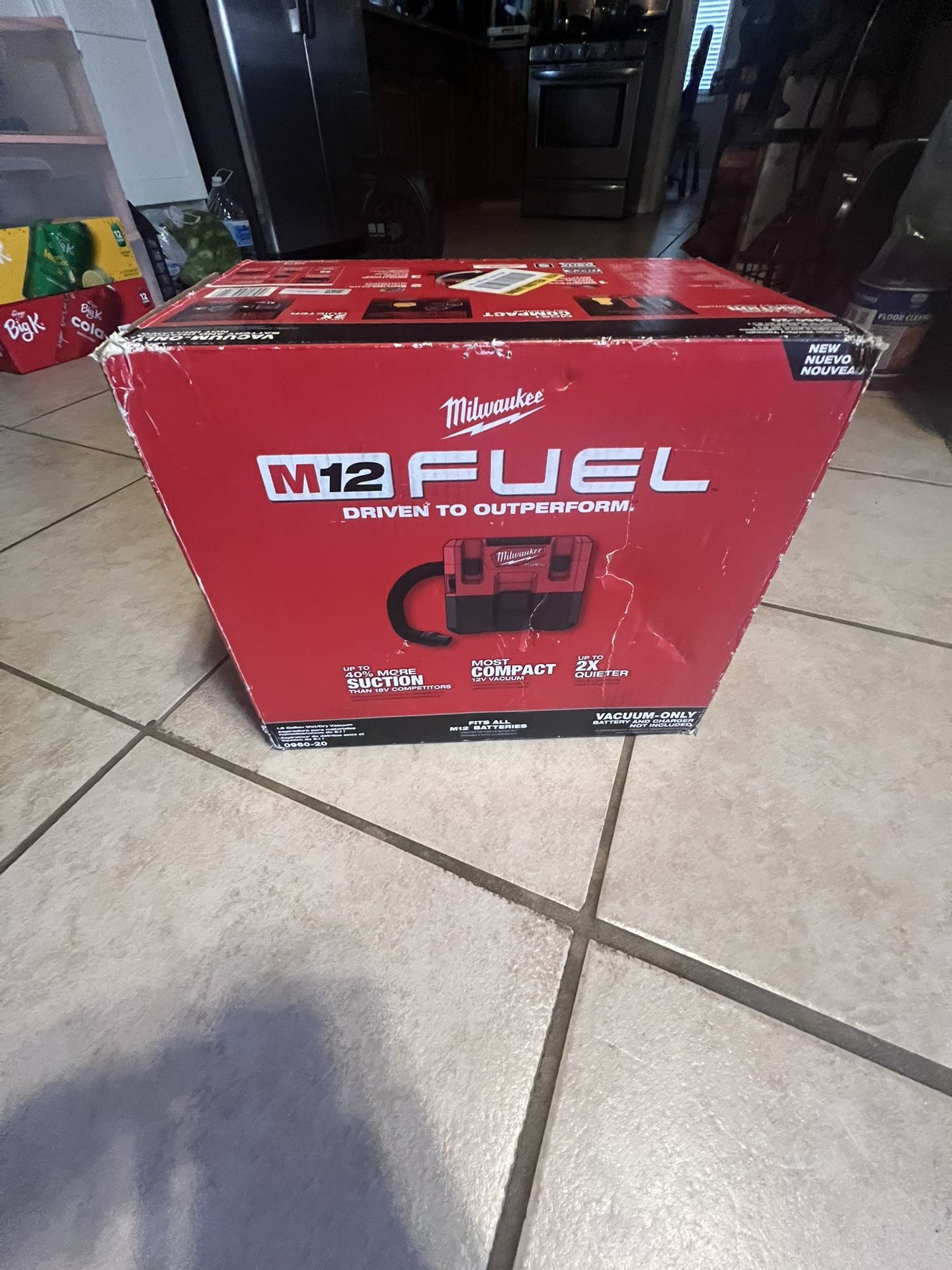M12 FUEL 12-Volt Lithium-Ion Cordless 1.6 Gal. Wet/Dry Vacuum Milwaukee
