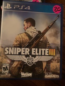 Sniper Elite III Afrika PS4 Game