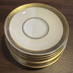 Aynsley English Bone China (Helene 8221) Saucers