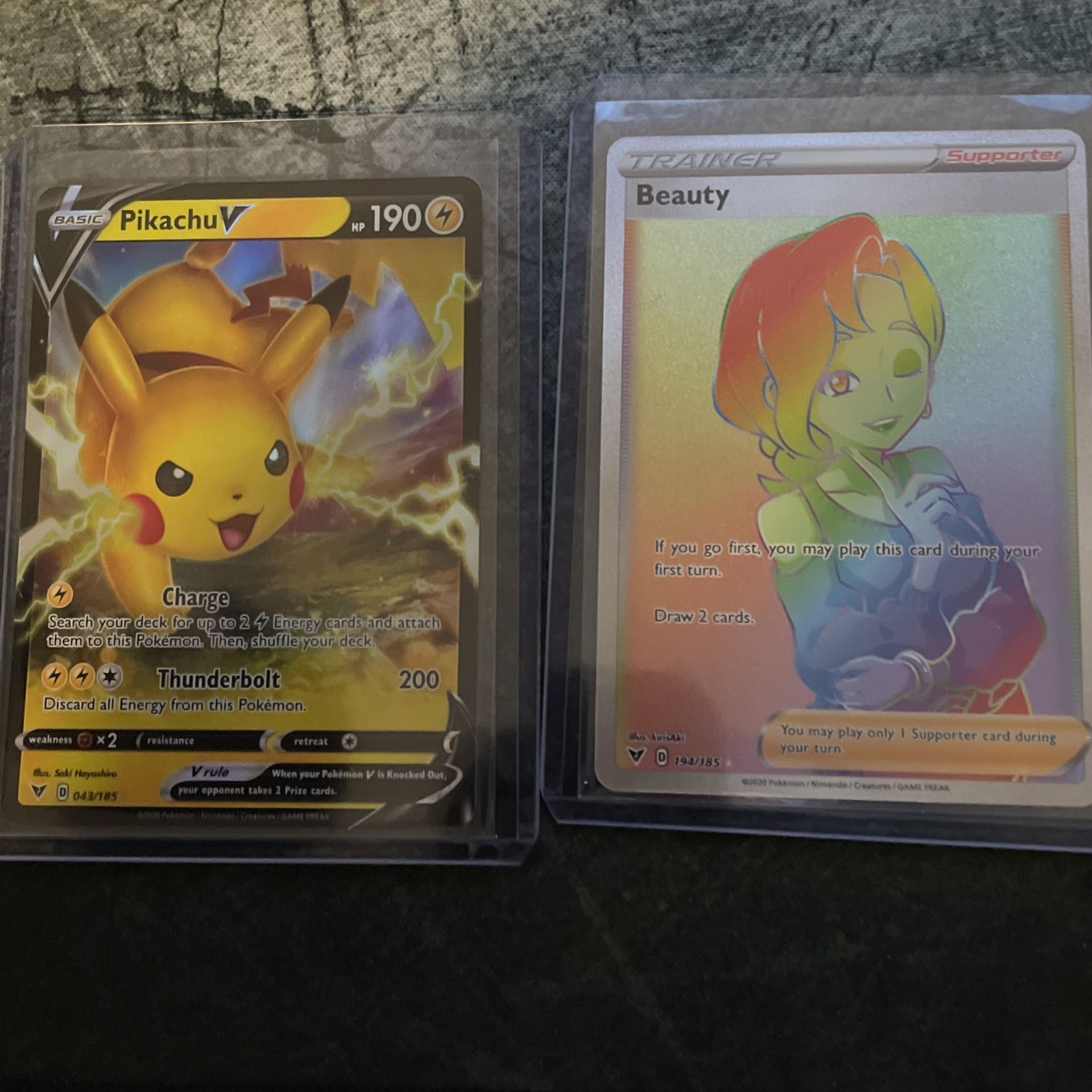 Pokmon Cards - Beauty Secret Rare - Pikachu V - Charmeleon Reverse Foil