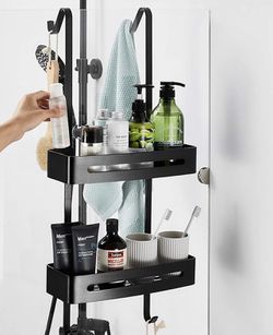 2-Tier Hanging Shower Caddy, Rustproof Metal - Bathroom - Storage &  Organizer
