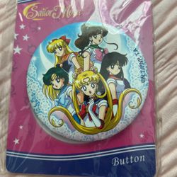 Sailor Moon Scouts Button Pin 