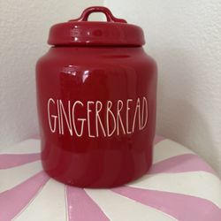 RAE DUNN GINGERBREAD CANISTER