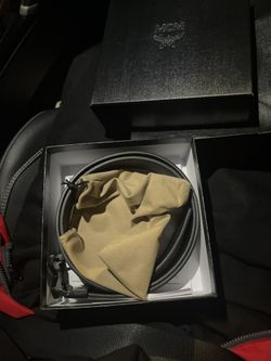 BLACK MCM BELT