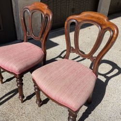 Antique Wood Small Chairs. 92014
