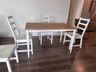 Dining table + chairs