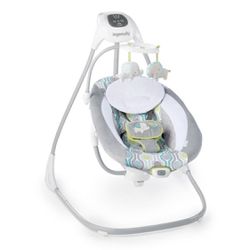 Ingenuity Simple Comfort Multi Direction Compact Baby Swing With Vibrations