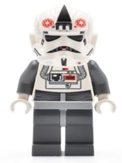 SW0262 AT-AT Driver - Red Imperial Logo, Bluish Grays, Black Head, Stormtrooper Type 2 Helmet