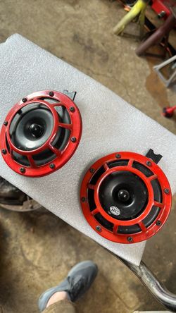 hella car horn pair