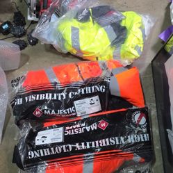 3pc 75-1314/S High Visibility Waterproof Jacket, 100% Polyester, Small, 

