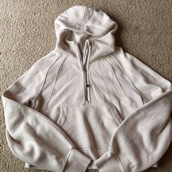 Lululemon Scuba Half Zip XS/S White Opal