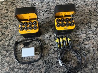 Rechargeable AA batteries with Charging Cases