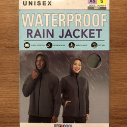 32 Degrees Cool Unisex Waterproof Breathable Rain Jacket UPF 50+/ XS(Men)S(Women)
