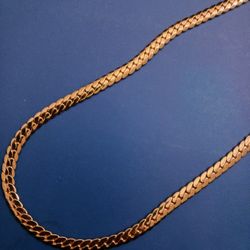 14k Gold Plated Snake Chain 24"