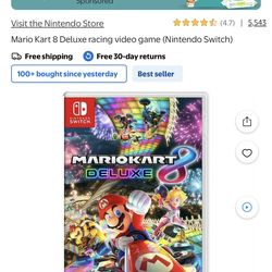 Mario cart game for switch