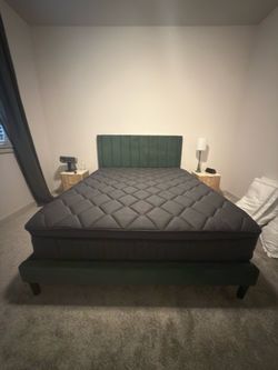 Free queen mattress and bed frame