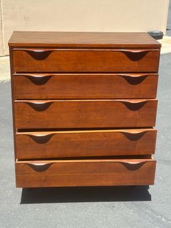 Antique Highboy Dresser - Mid Century