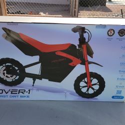 Hover-1 My First Dirt Bike for Kids - 300W Motor, 9MPH Max Speed, 9 Mile Range, 12” Off-Road Tires, 120LB Max Weight, Twist Grip Throttle & Rear Disc 