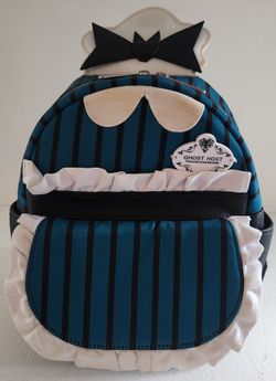 Disney Parks Loungefly Haunted Mansion Ghost Host Backpack