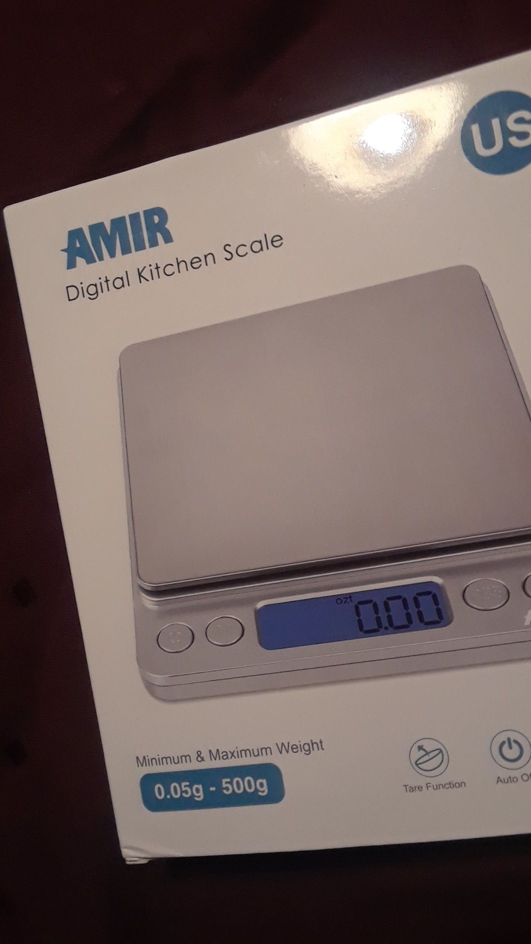 NEW! AMIR Digital Kitchen Scale, Min.05g to 500g