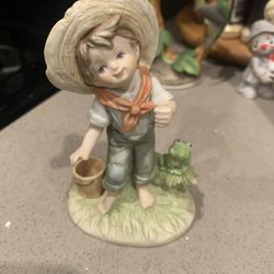 vintage hand-painted Lefton porcelain figurine