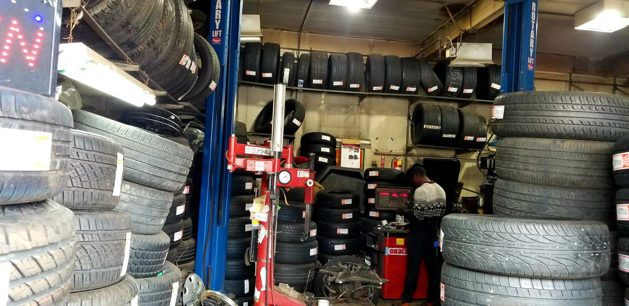 New and used tires of any brand and sizes.