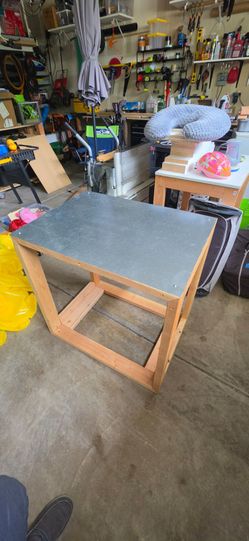 2x4 table with Stainless Steel Top
