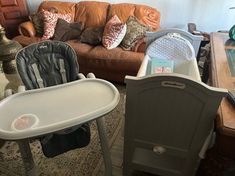 Bassinet and high chair