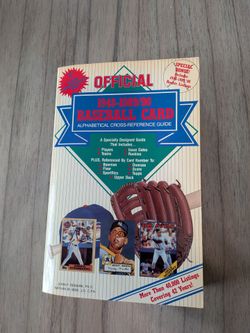 Official 1(contact info removed)/90 Baseball Card Alphabetical Cross-Reference Guide