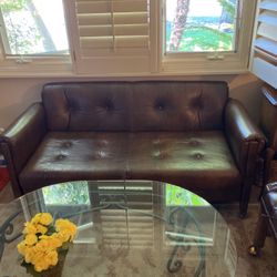 Small Leatherette Couch 
