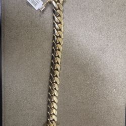 10k Solid Cuban Bracelet 