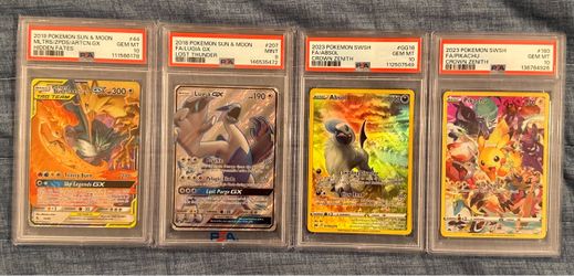 Pokemon graded slabs