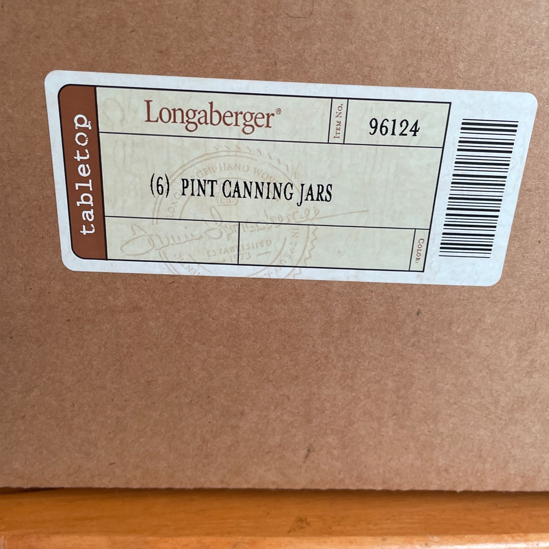 Longaberger Canning Jars