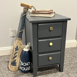 End Table With Three Drawers