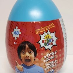 Ryan’s World Mystery Puzzle Blue Egg 48 piece Pocket Watch Egg*** BRAND NEW 
