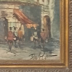 Painting Picture,largo Says Pablo Espana,médium By R,WOOD the Smallby LOU MESSA