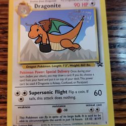 LP Dragonite #5 Movie Black Star Promo WB Stamp WoTC Rare Pokemon TCG Card