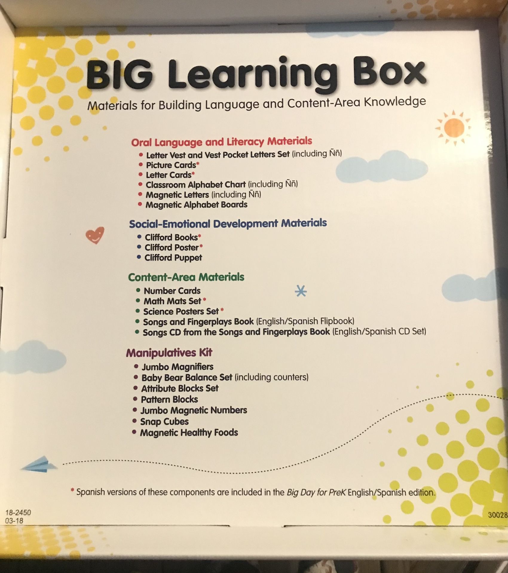 Big Day Big Learning Box For PreK Other - Baby &amp; Kids