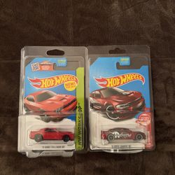 Hot Wheels Challenger and Charger Red Edition 