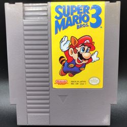 Super Mario Bros 3 Three Nintendo Entertainment System NES Game Cartridge