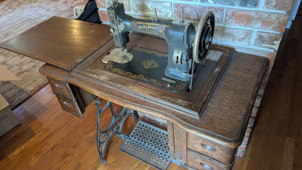 White Treadle Sewing Machine