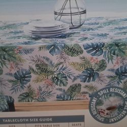 NEW TABLECLOTH FOR SPRING/ SUMMER Spill Resistant 60x84