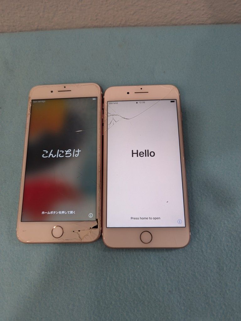 Apple iPhone 7 Plus - 2 Rose Gold Phones For PARTS ONLY