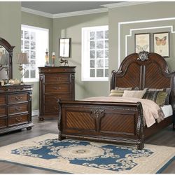 QUEEN BED FRAME MATTRES SOLD SEPARATELY BOXSPRING REQUIRED ☎️ 1714586,2564 PICK UP PRICE