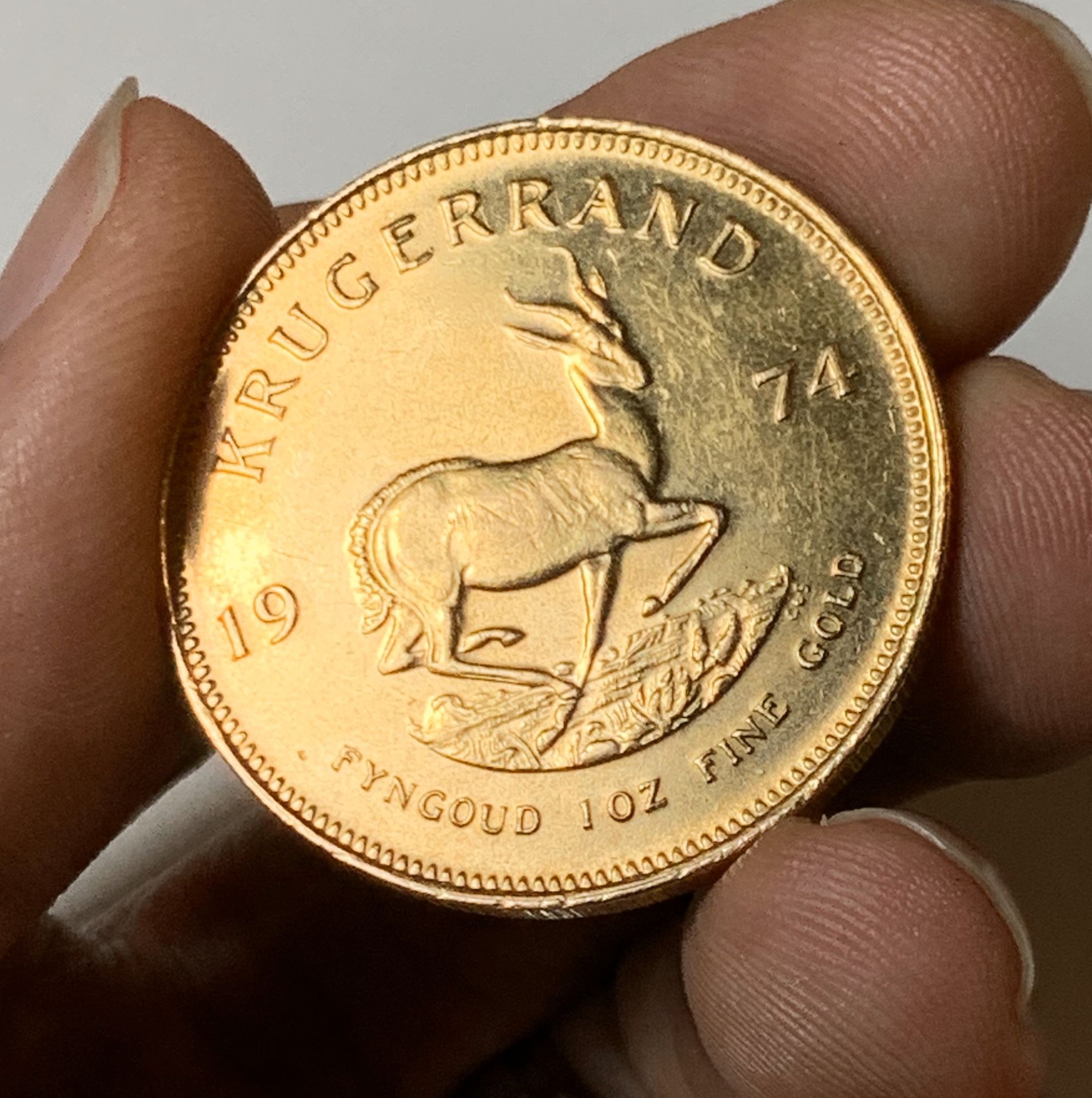1974 Krugerrand 1Oz Fine Gold Coin