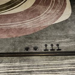 Bronze Curtain Rod , Open Up To 50”-100”