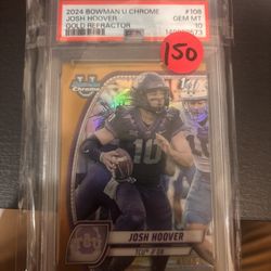 2024 BOWMAN U CHROME JOSH HOOVER GOLD REFRACTOR