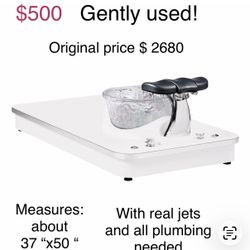 Pedicure Spa Modern , White & Clear 