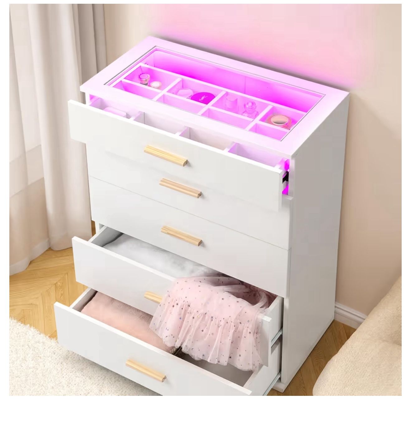 Dresser for Bedroom LED Lights